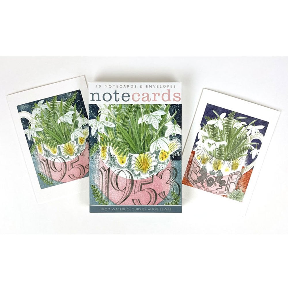 1953 Coronation Mug & Snowdrops Notecards
