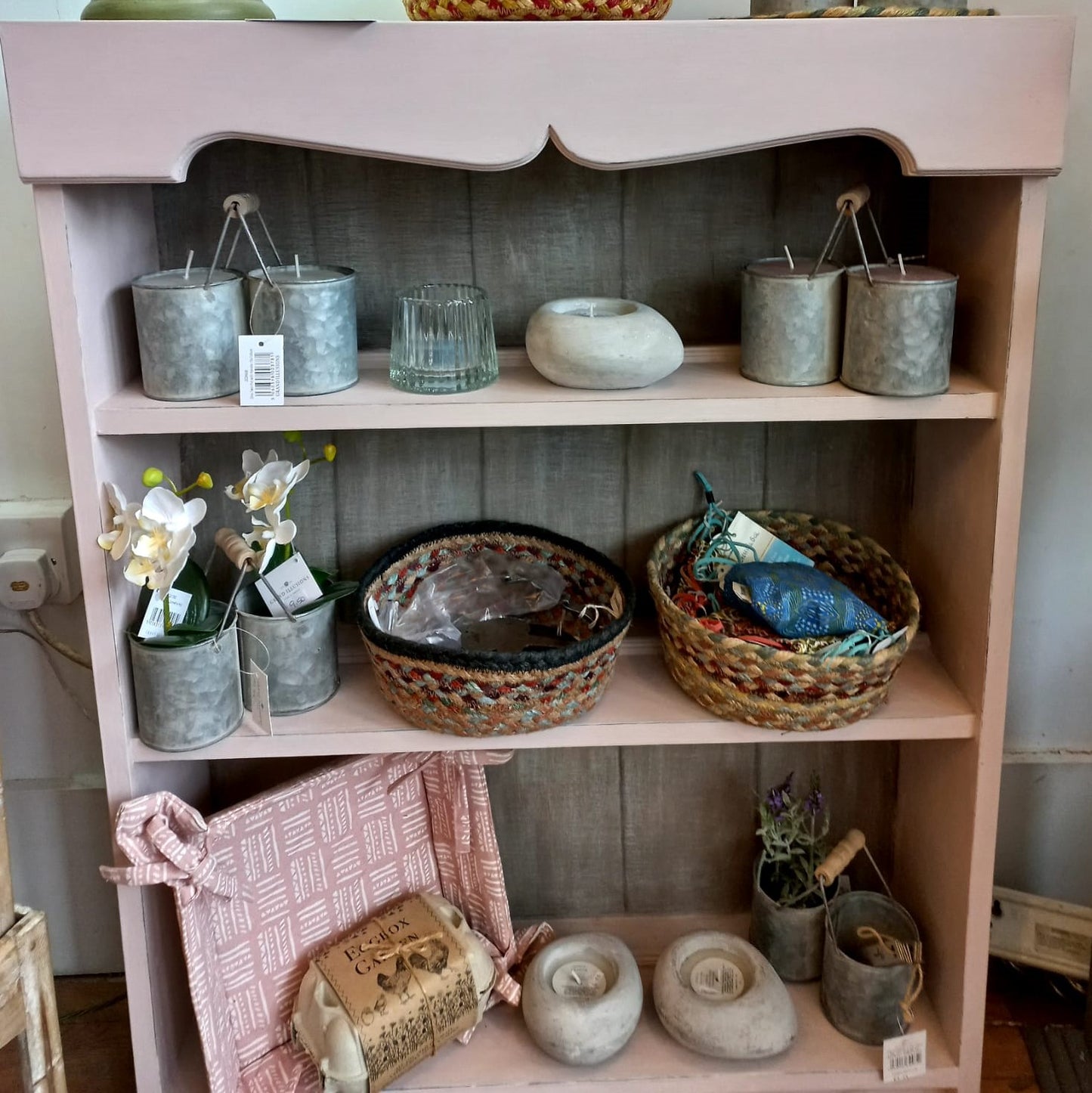 Antoinette and French Linen Wall Shelves