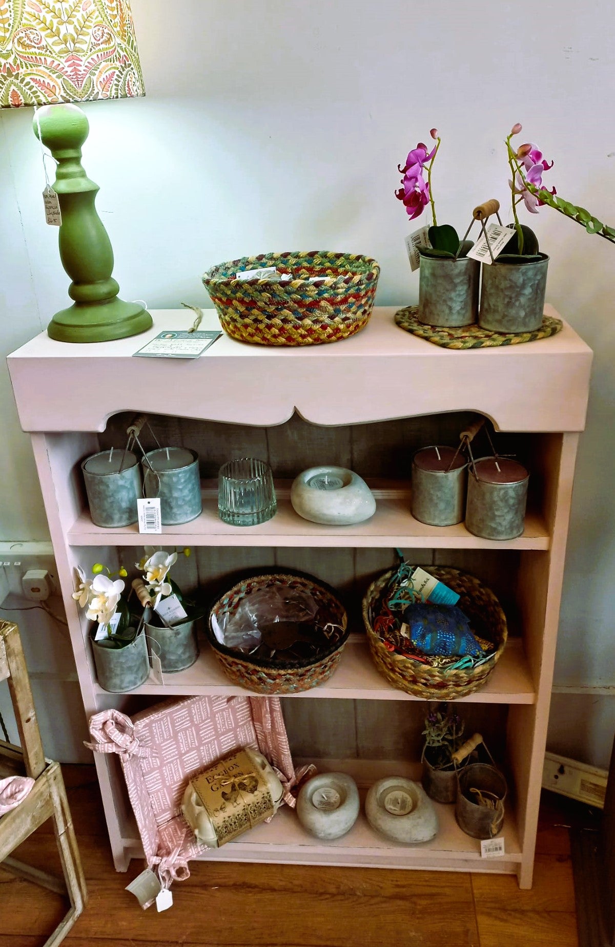 Antoinette and French Linen Wall Shelves