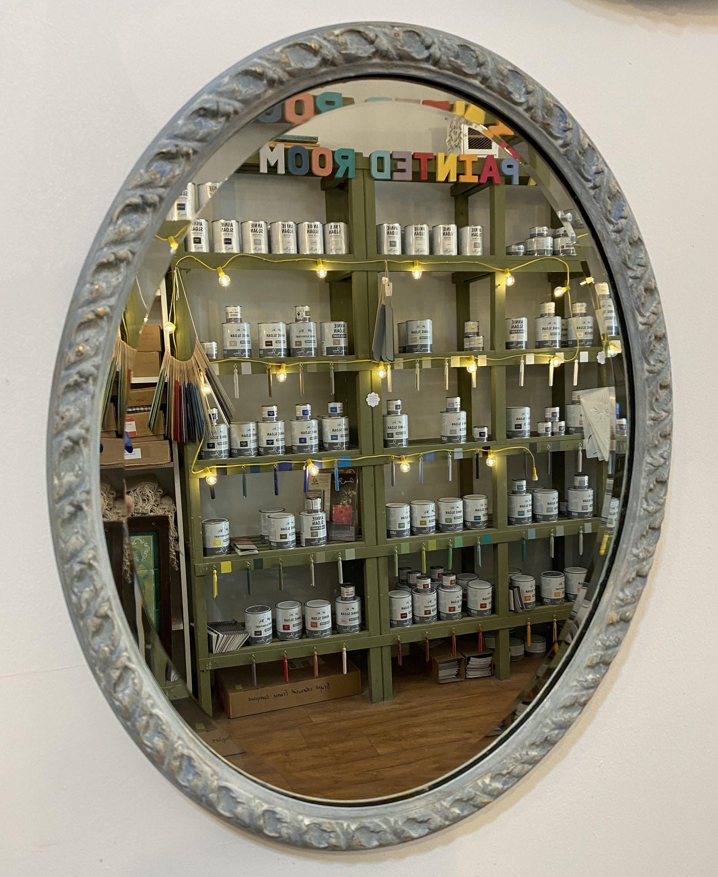 Decorative Oval Bevelled Mirror
