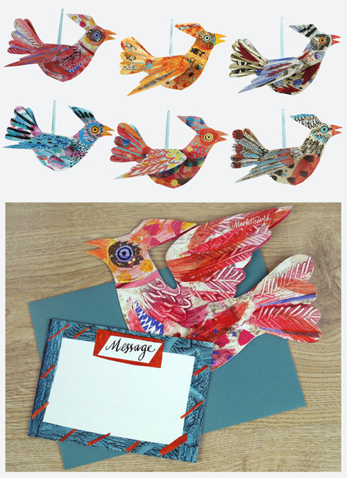 Flock II Hanging 3D Bird Card