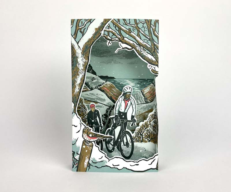 Frosty Lanes 3D Card