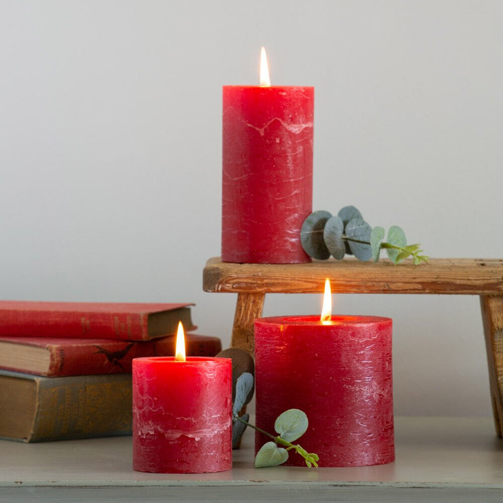 Rustic Pillar Candles