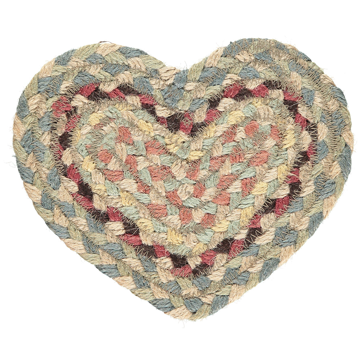Jute Heart Coasters