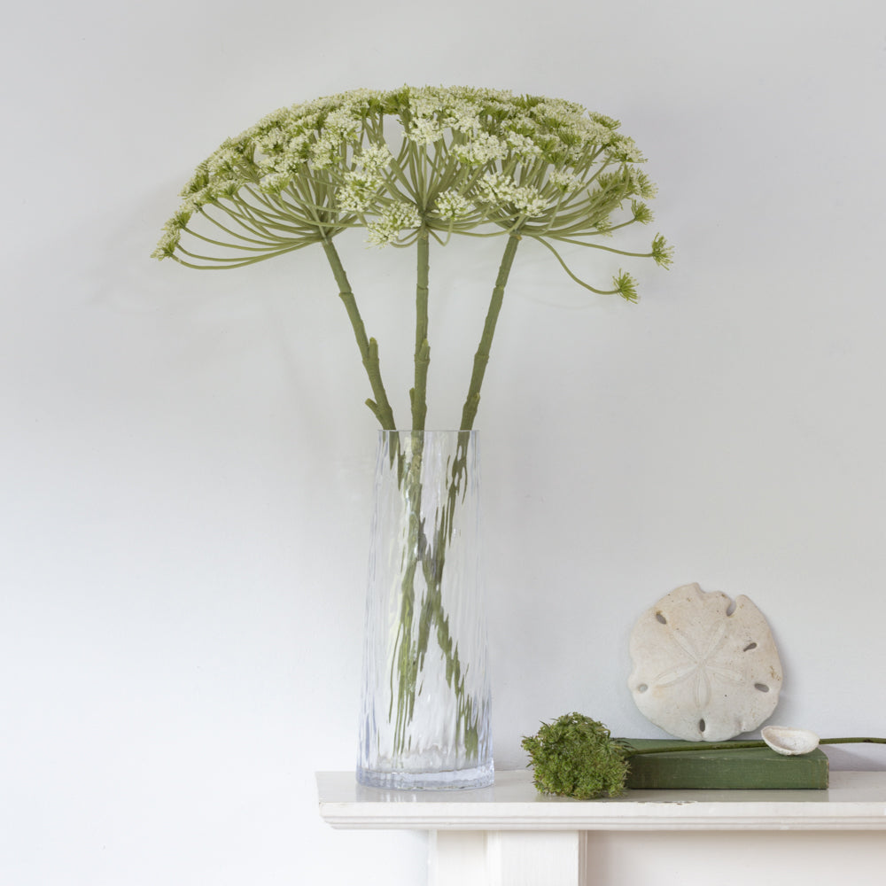 Ripple Vase Clear Glass