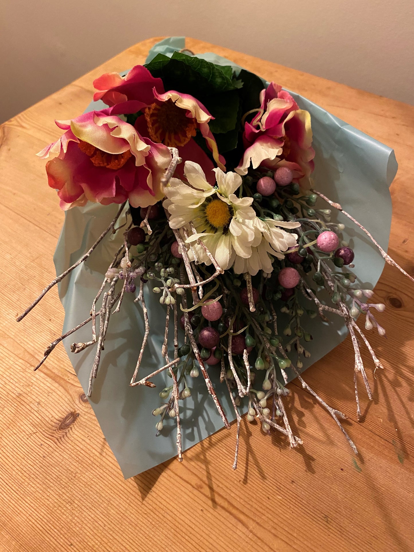 Summer Flowers and Berries Bouquet