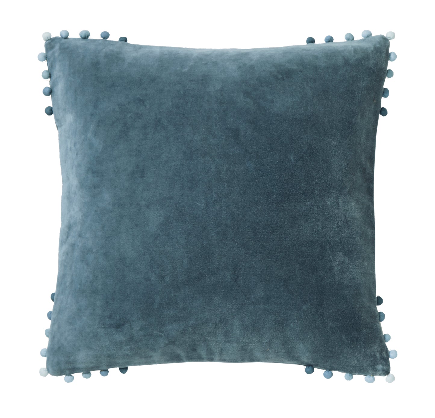 Slate Blue Velvet Cushion