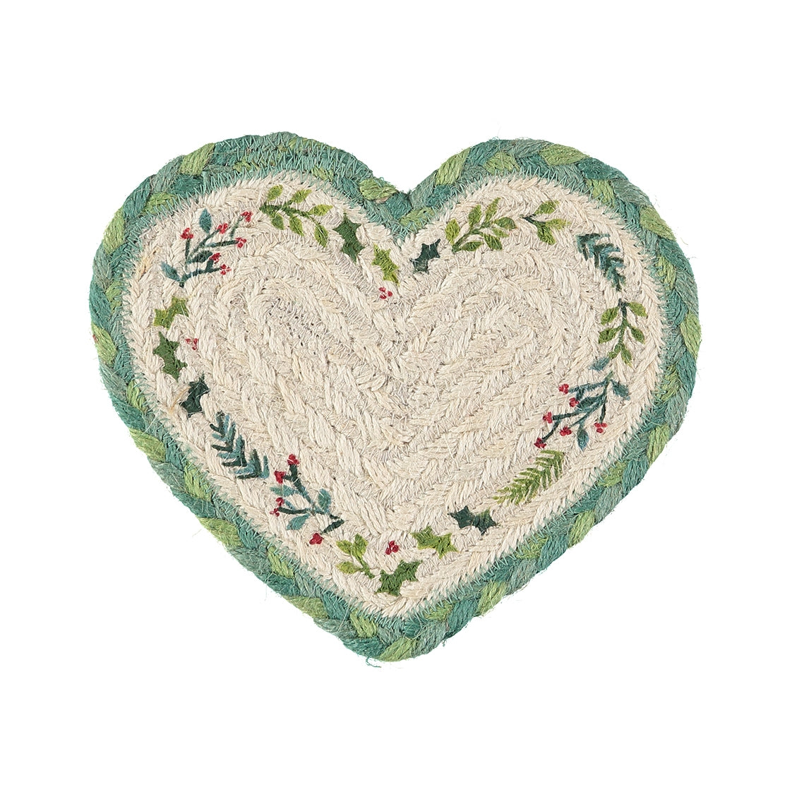 Jute Heart Coasters