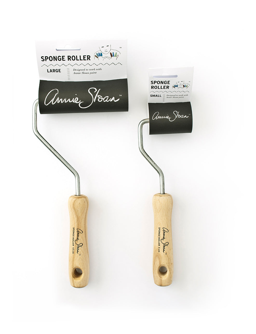 Sponge Rollers Large and Small with label