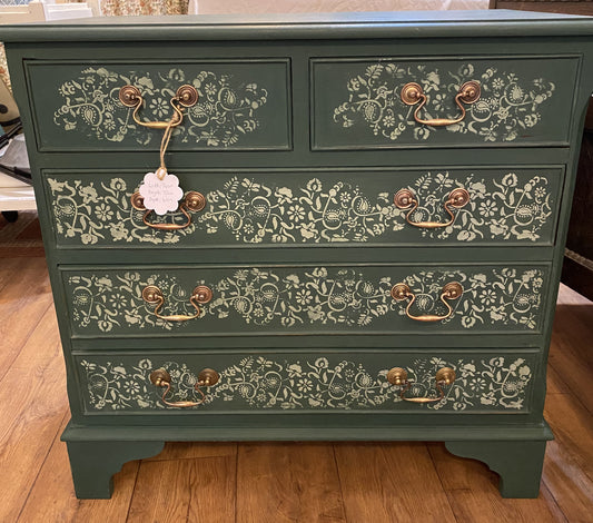 Chest of Drawers Painted in Amsterdam Green Chalk Paint