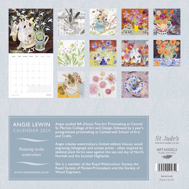 Angie Lewin Calendar 2024 A Painted Room