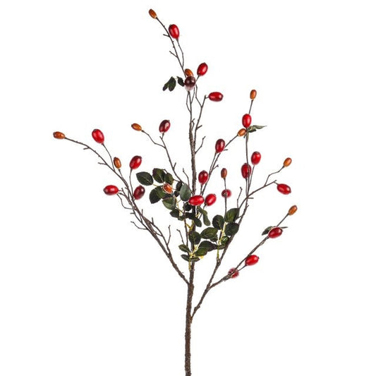 Artficial Rose Hip Branch 90cm