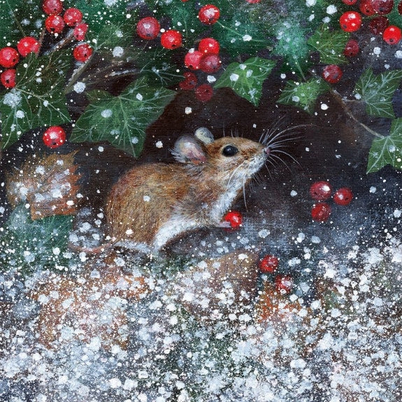 Winter Mouse Christmas Card Pack of 8