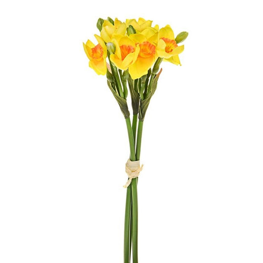 Daffodil Bunch Yellow and Orange 33cm