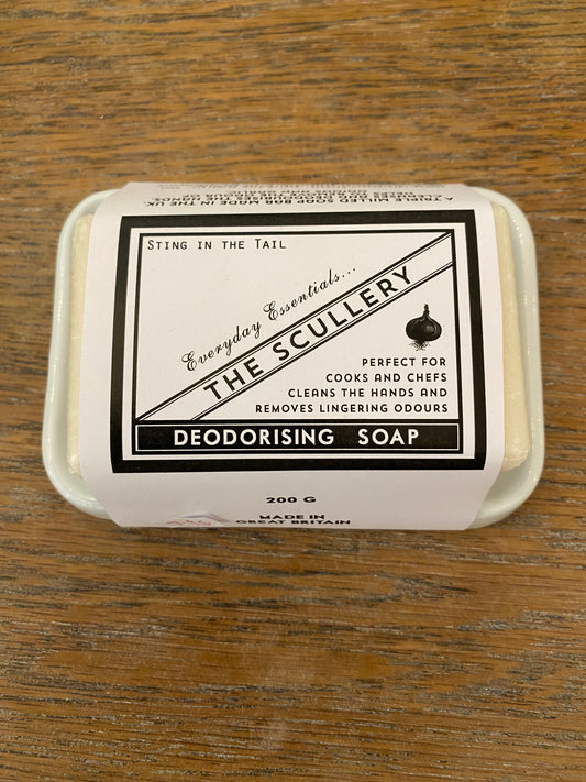 The Scullery Deodorising Soap & Soap Dish