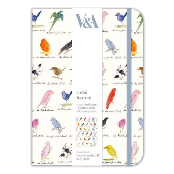 Comic Birds Lined Journal