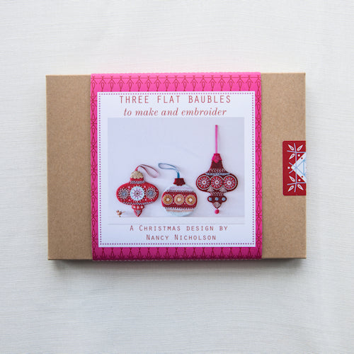 Flat Bauble Embroidery KIt