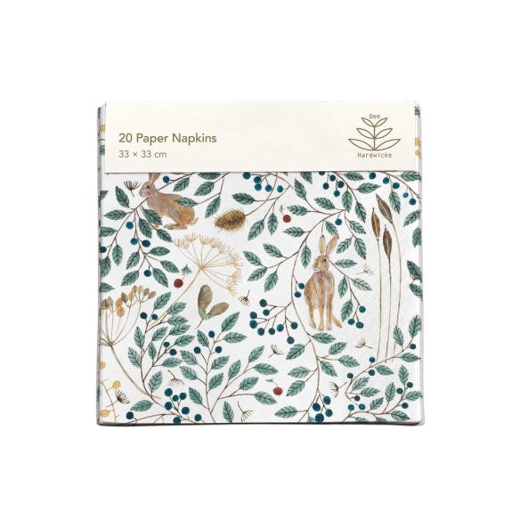 Hares and Berries Paper Napkins