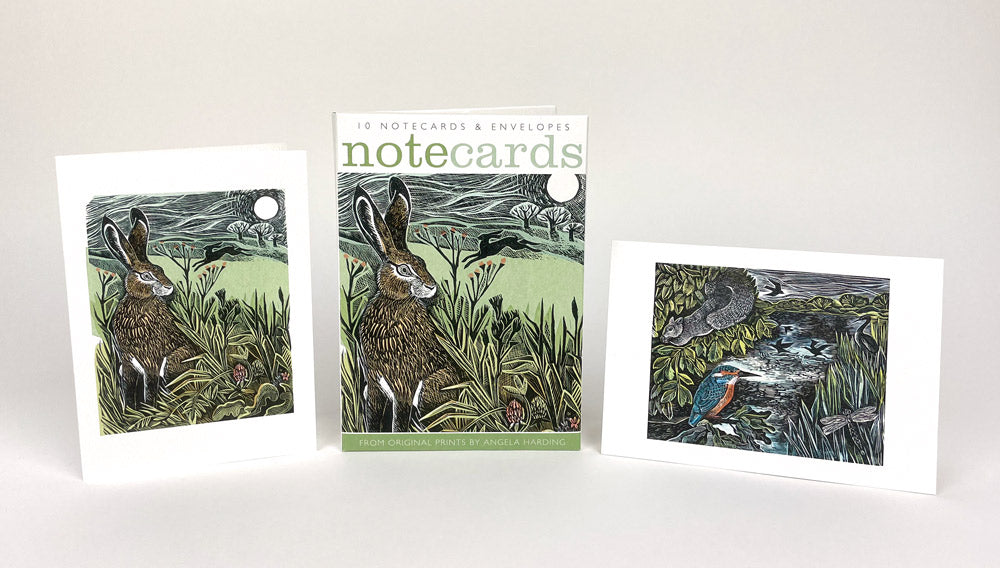 Hidden Hares and Kingfisher & Squirrel Notecards