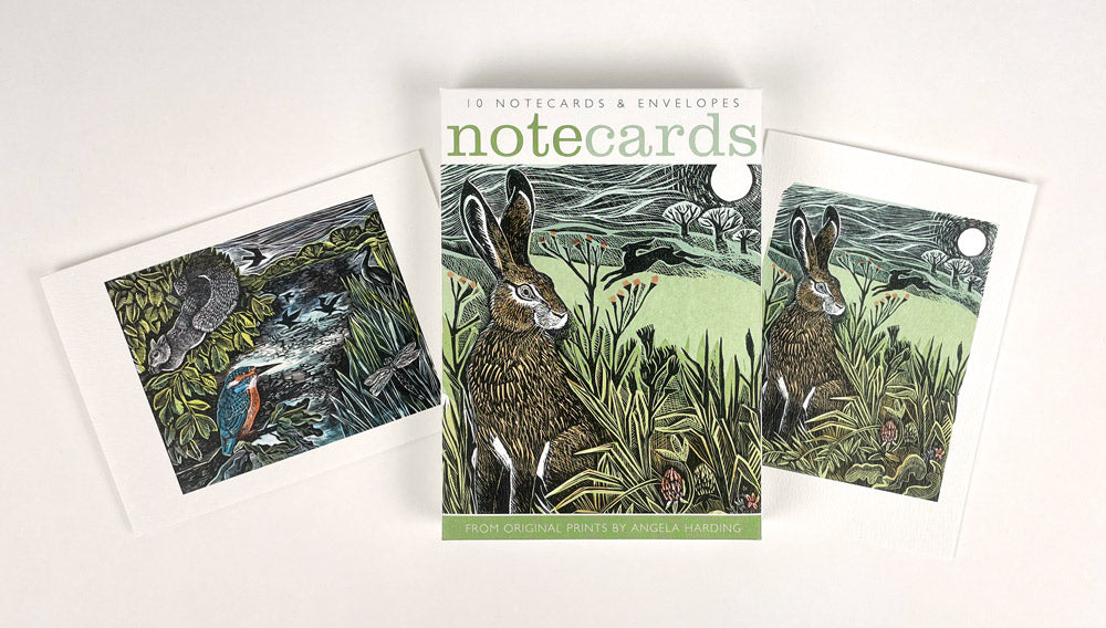 Hidden Hares and Kingfisher & Squirrel Notecards