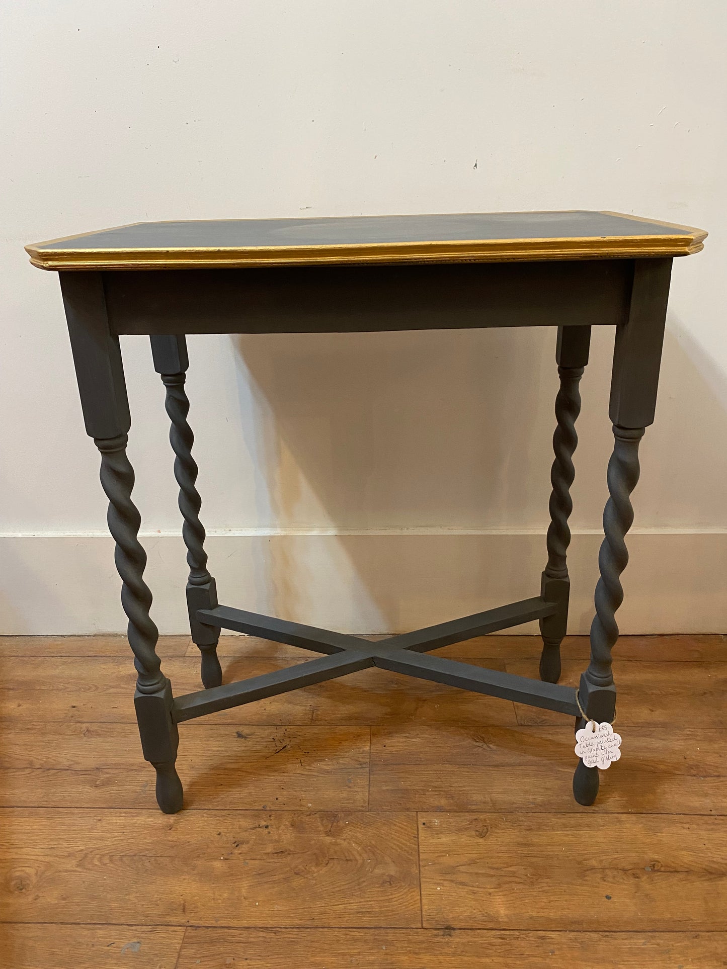 Graphite Occasional Table Painted in Graphite Chalk Paint