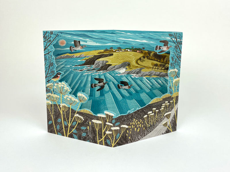 Maenporth Coast Path 3D Card