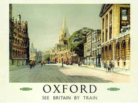 Oxford High Street 1958 Postcard