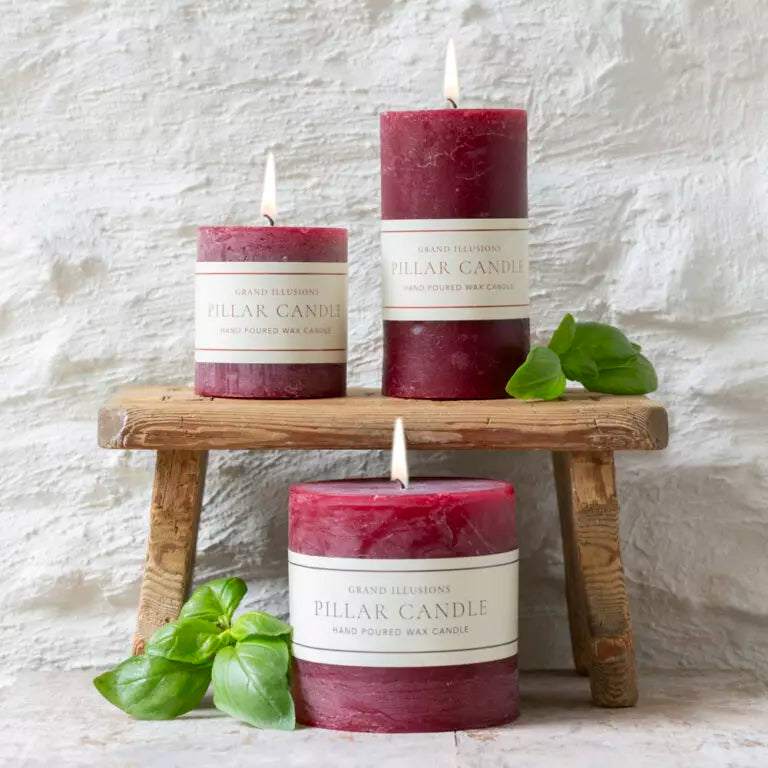 Rustic Pillar Candles