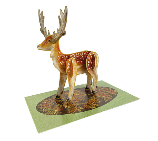 Pop-Out Fallow Deer Card