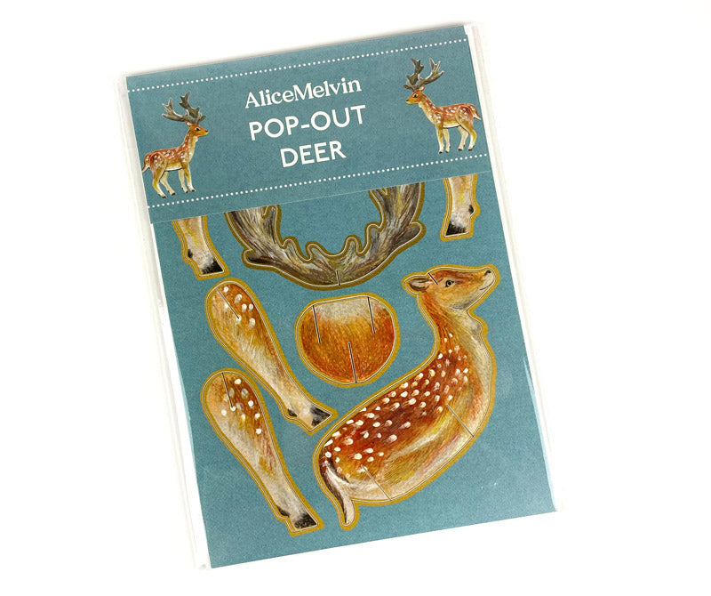 Pop-Out Fallow Deer Card
