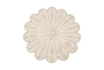 Rattan Scalloped Placemat