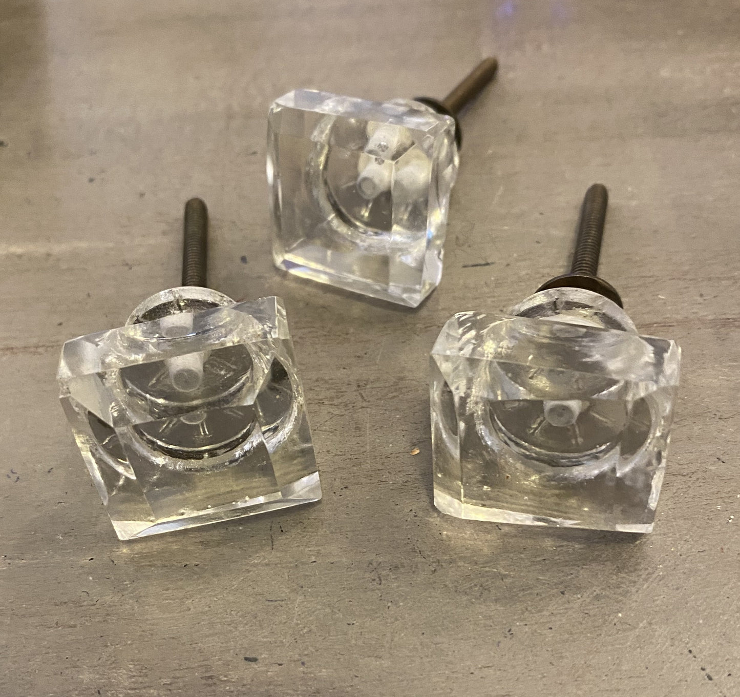 Square Glass Drawer Knobs