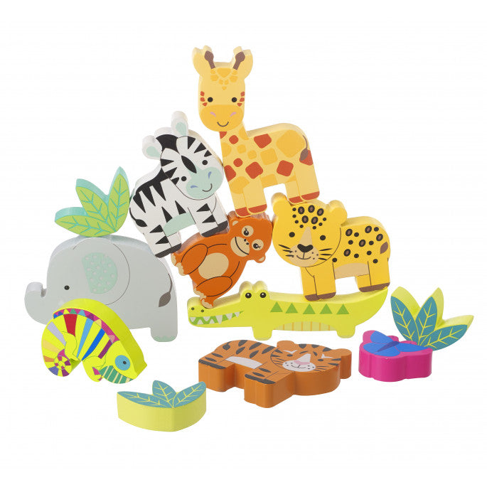 Stacking Jungle Animals – A Painted Room